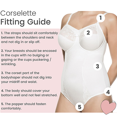 Corselette Bodyshaper Fitting Guide