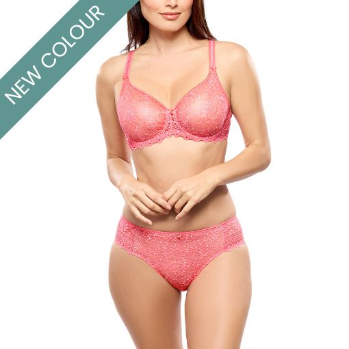 Empreinte Cassiopee Seamless Bra 07151 and Cassiopee Brief 03151 new in electric pink