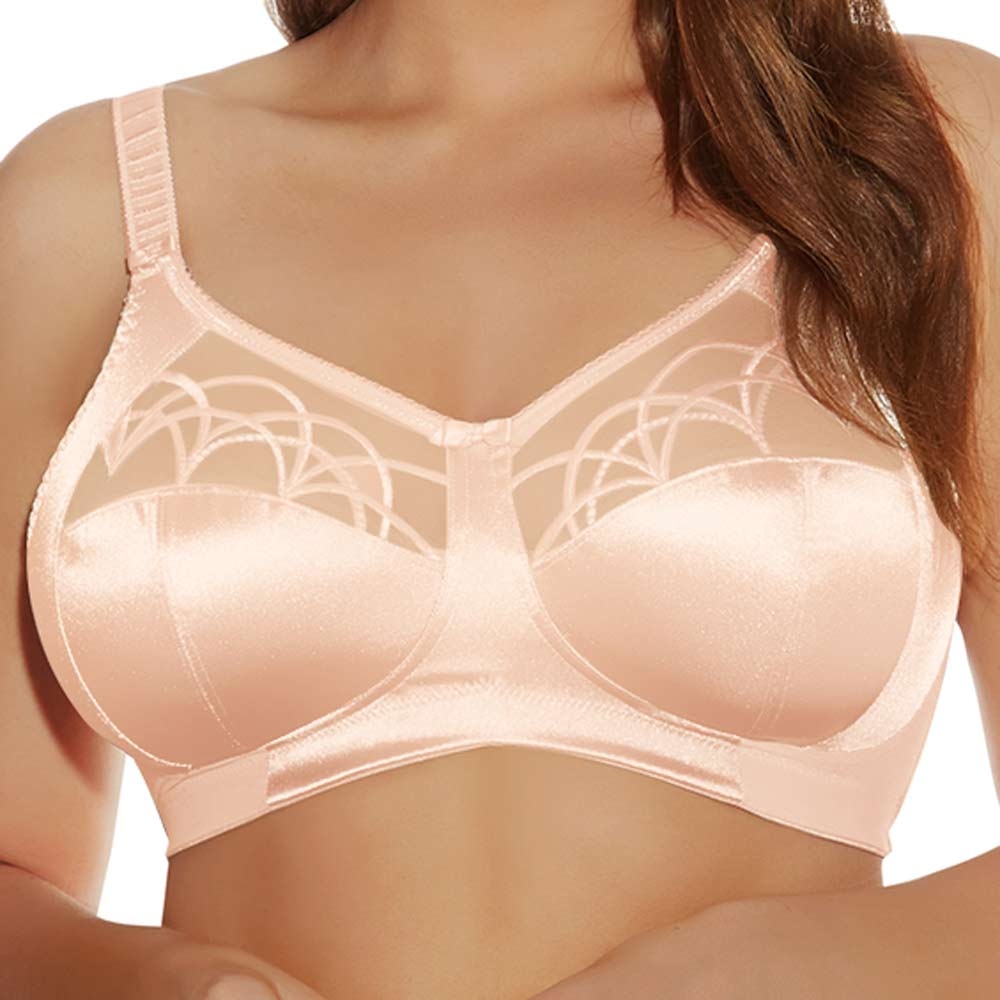 Elomi Full Figure Cate Soft Cup No Wire Bra El4033, Online Only In Latte