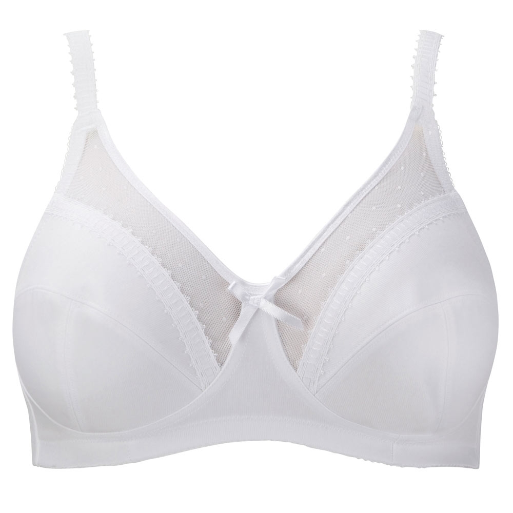 Buy Royce Women's Charlotte Wire-Free Cotton-Lined Comfort Bra, Skin Tone,  30FF at