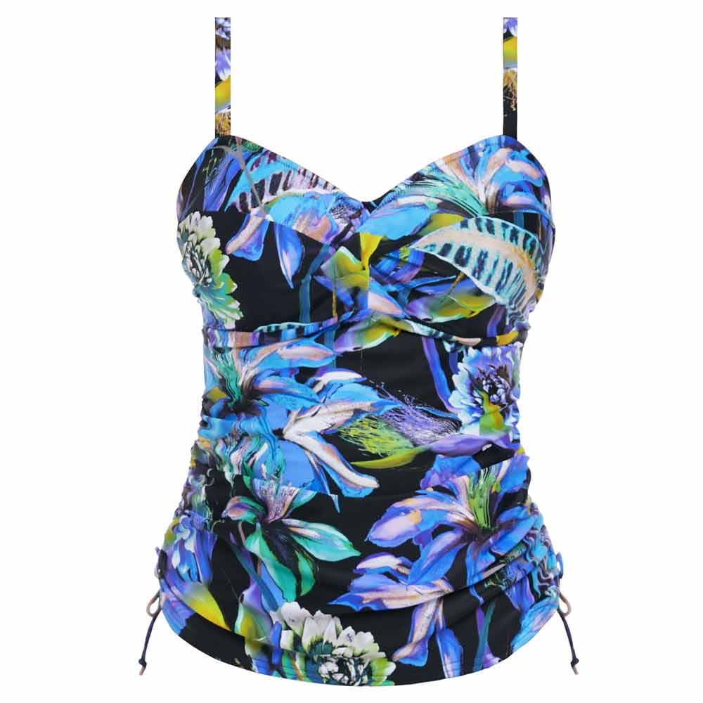 Paradise Bay Twist Front Underwired Tankini Top - Plus Size Bras ...