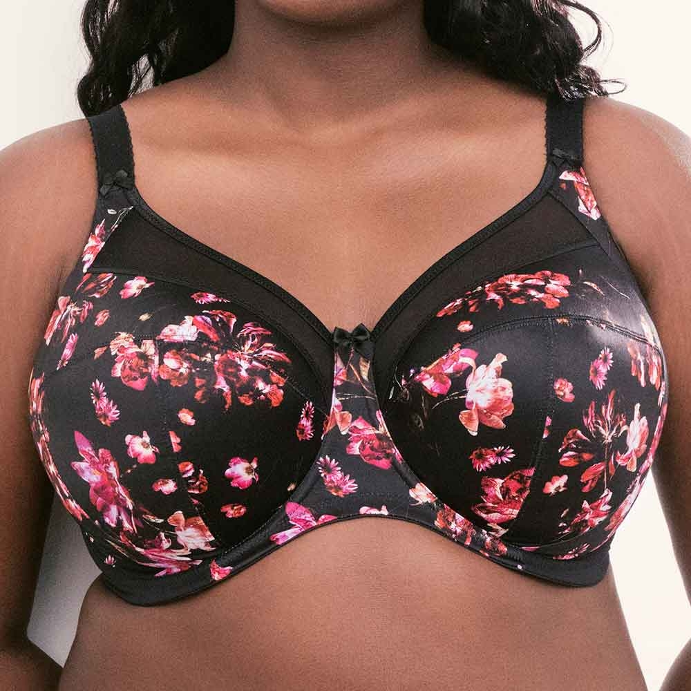 M Bouquet Floral New w/tag Goddess Kayla Banded Underwire Bra #6162 US Sizes D 