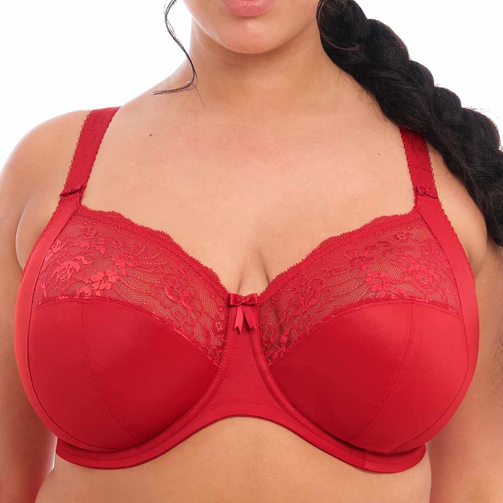 Elomi Morgan Stretch Lace Banded Underwire Bra (4111),40G,Ballet