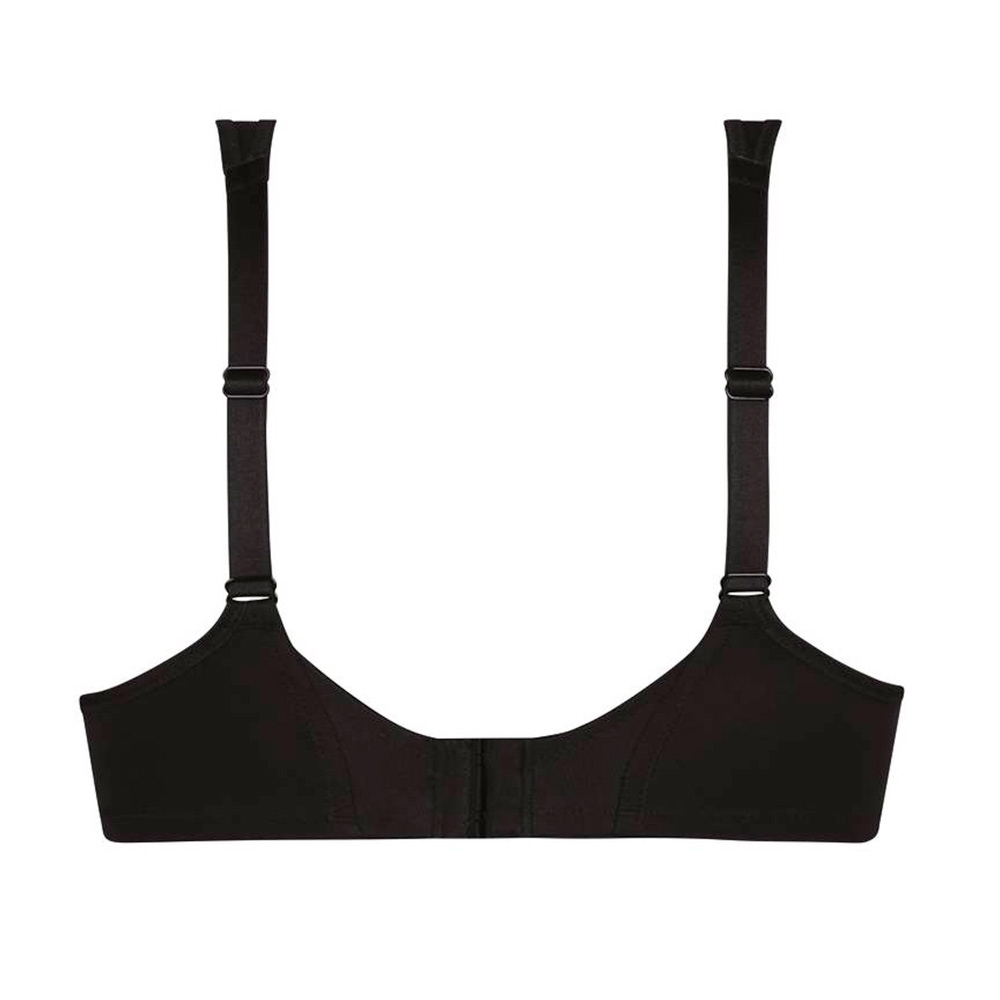 Average Size Figure Types in 36E Bra Size F Cup Sizes Black Abby by Anita  Comfort Strap, Moulded and Seamless Bras