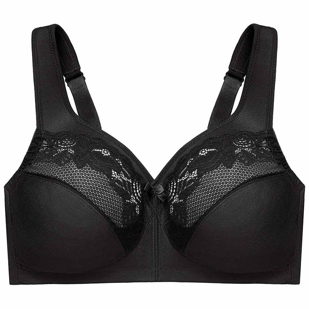 Glamorise Womens MagicLift Active Support Wirefree Bra 1005 Black 42H