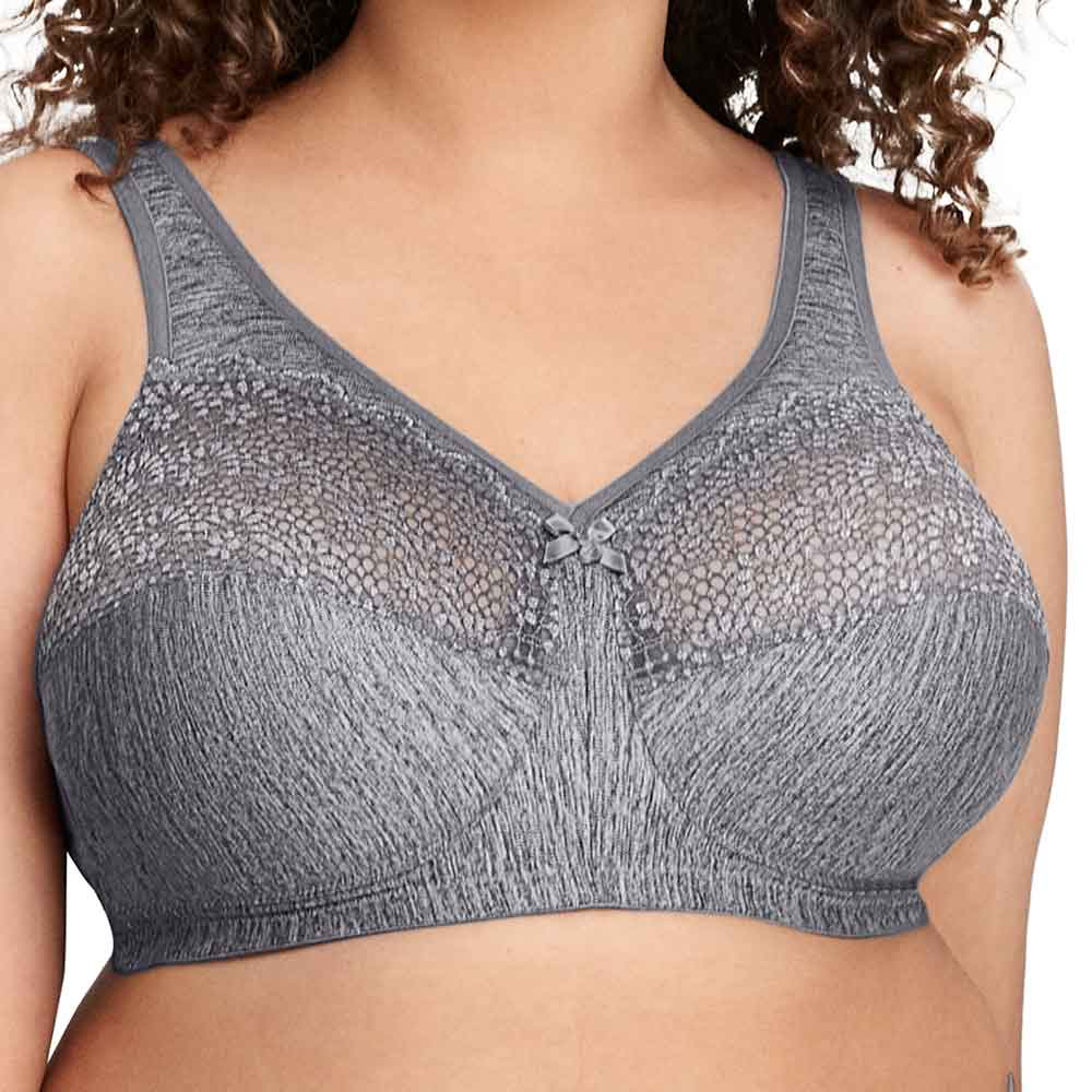 Glamorise Women's Plus Size MagicLift Moisture Control Bra Wirefree #1064,  Gray Heather, 38B : : Clothing, Shoes & Accessories