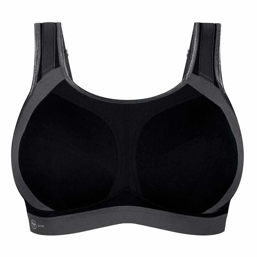 Anita Anthracite Air Control Padded Cup Sports Bra 19028 Women's Size 40A