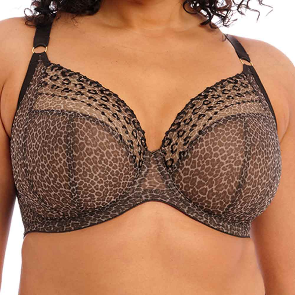 Elomi Matilda Banded Plunge Underwire Bra (8900),32GG,Siren Song at   Women's Clothing store