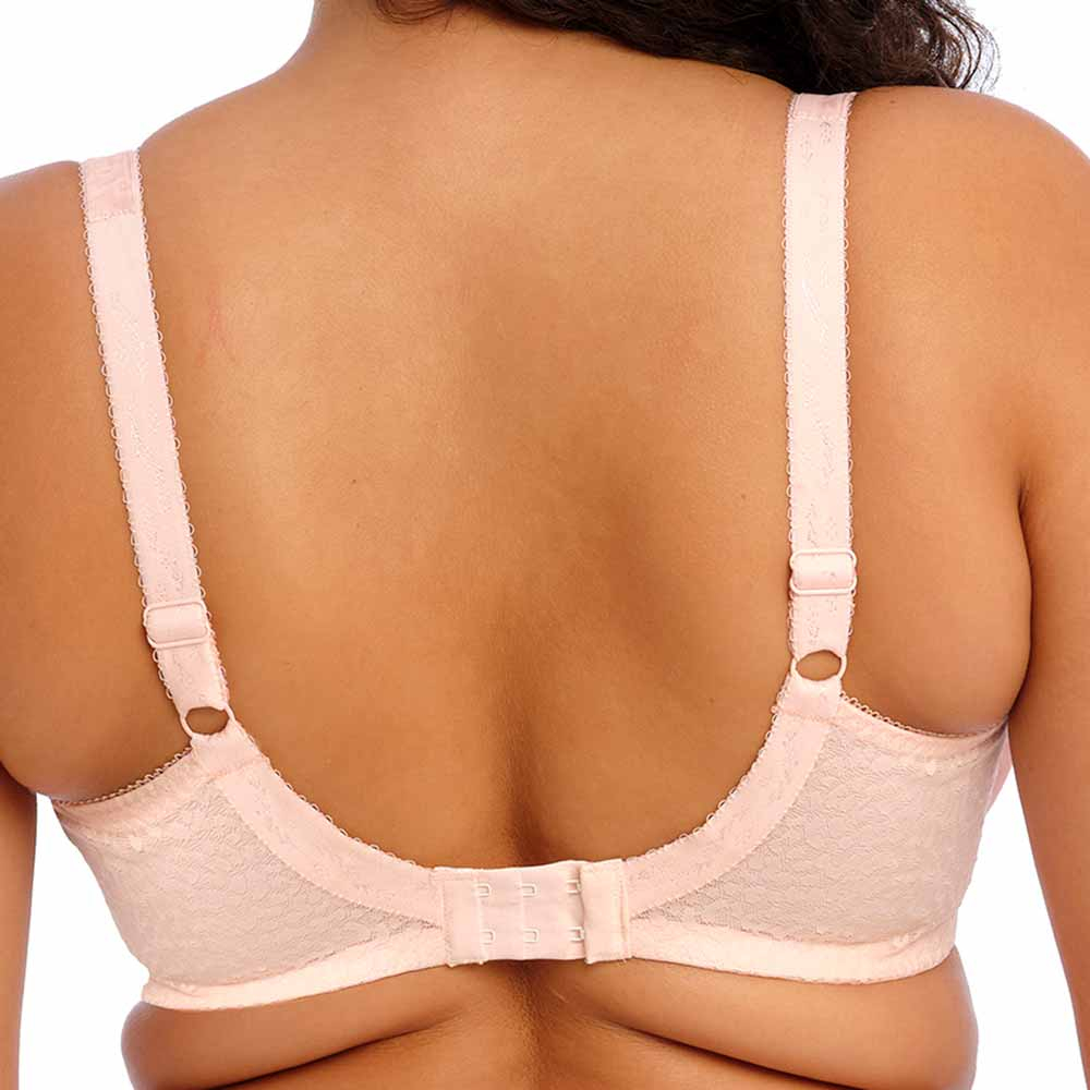 Elomi Lucie Banded Stretch Lace Plunge Underwire Bra (4490),32J,Pale Blush