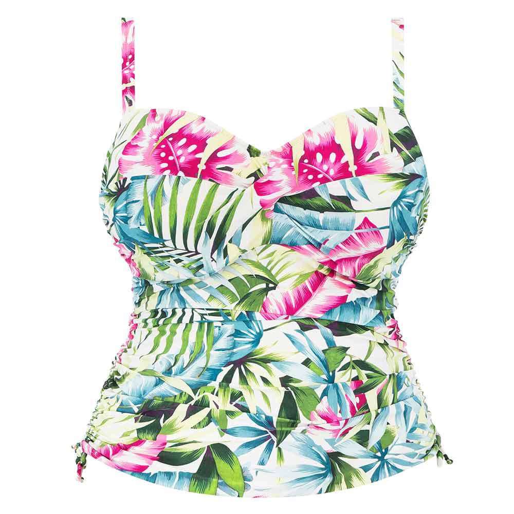 Langkawi Twist Front Underwired Tankini Top - FS501754