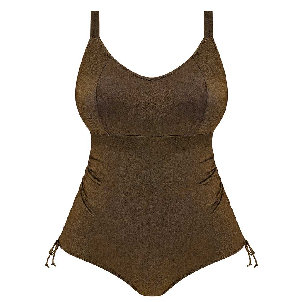 Elomi Swim Sunset Shimmer Swimsuit in Gold Rush ES803243