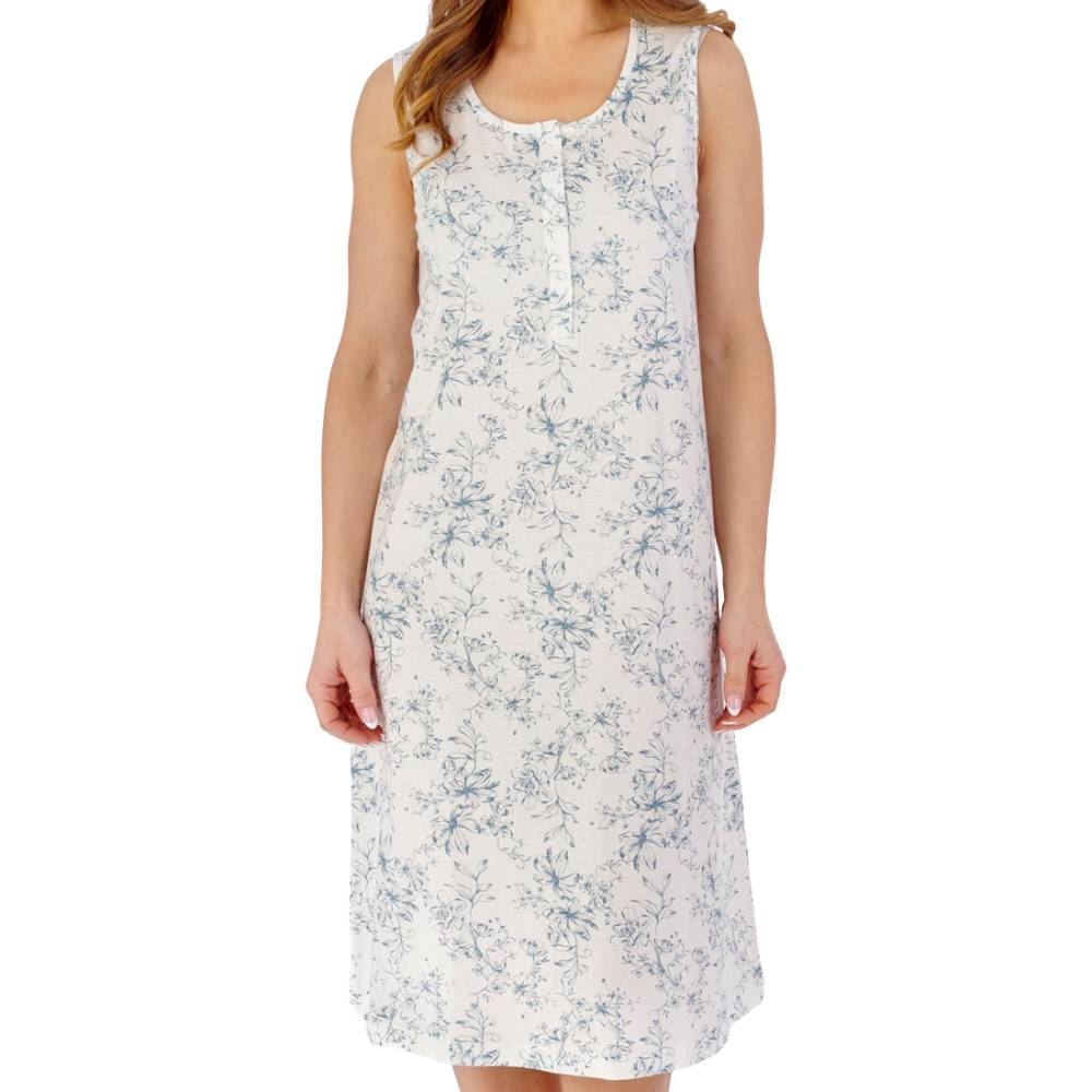 Slenderella Nightdress product in green NDW2130- front view image