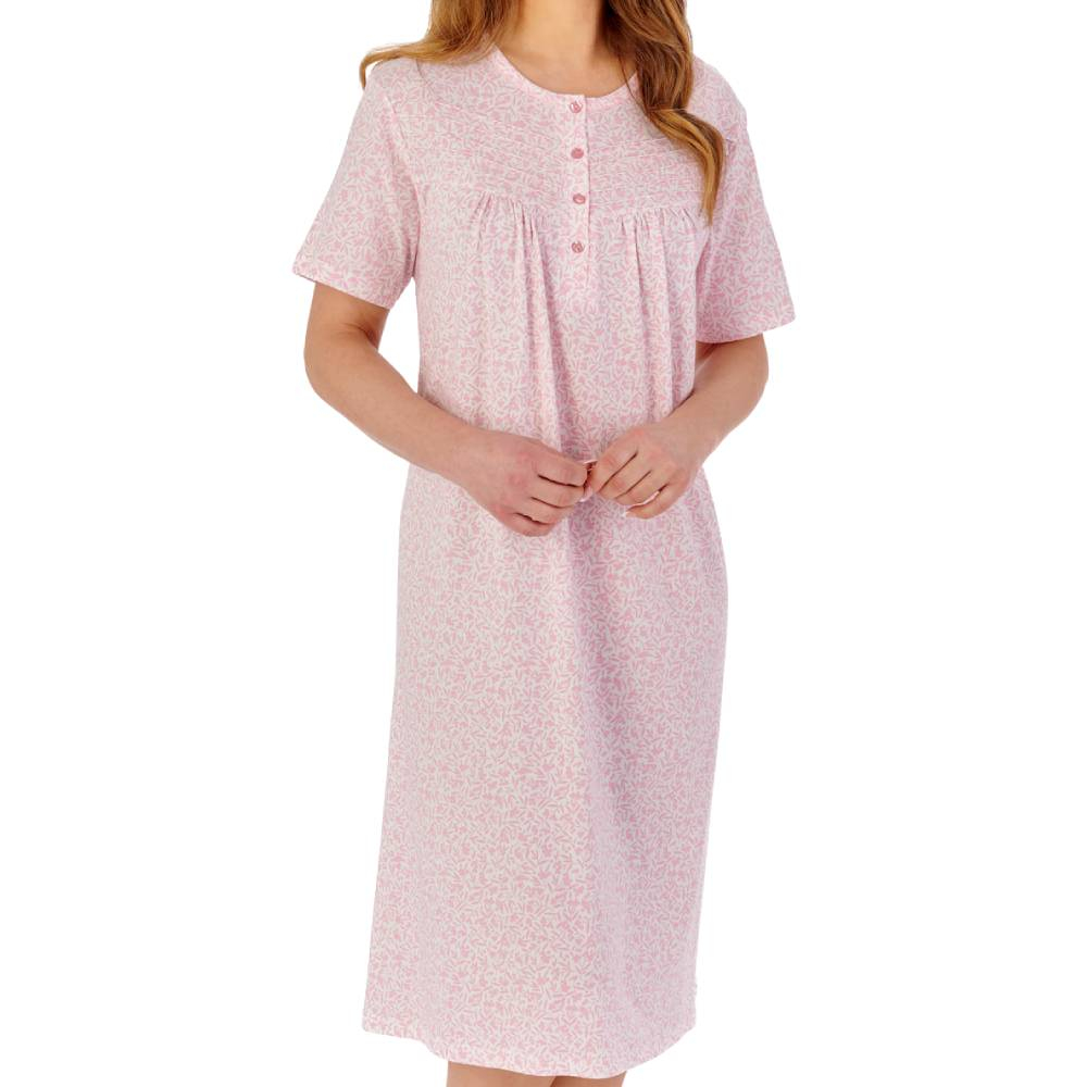 Slenderella Nightdress product in pink NDW2101- front view image
