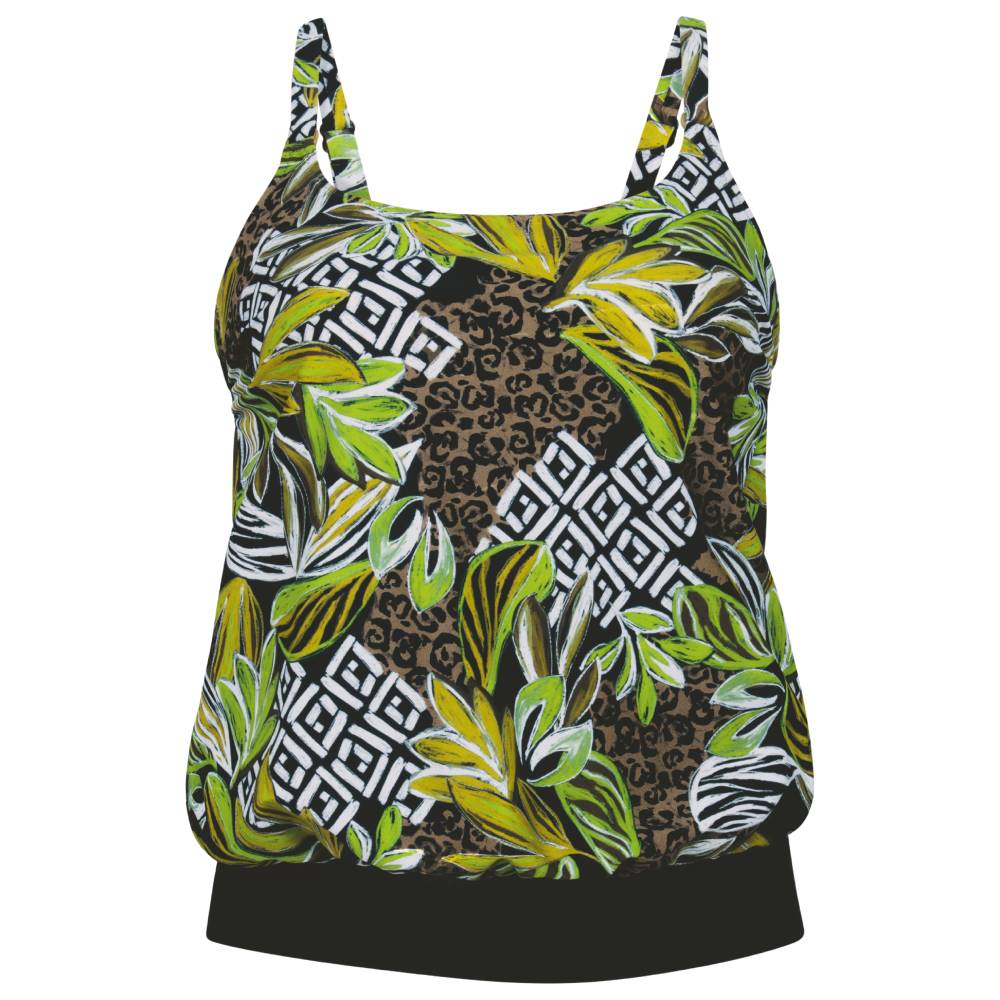 Anita swim Green oasis Girona top product in print 6591-1-cutout image