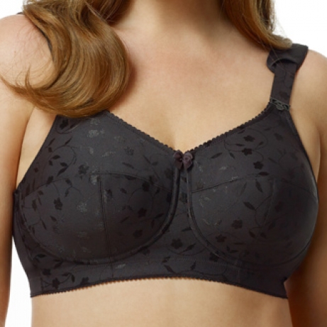 Elila Jacquard Bra 1305 in Black