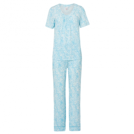 Short Sleeve V-neck Pyjama Set