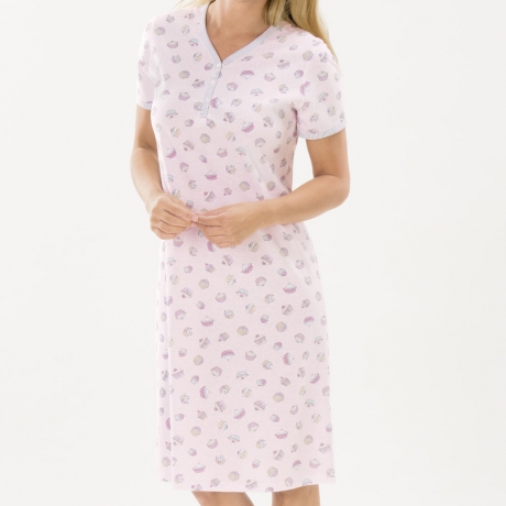 Modern Short Sleeve Cotton Sleepshirt