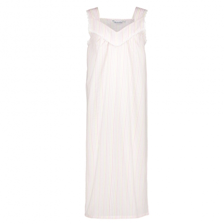 Seersucker Pastel Sleeveless Nightdress