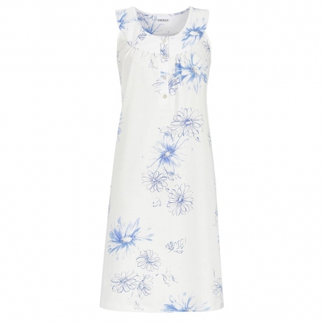 Floral Sleeveless Cotton Nightdress