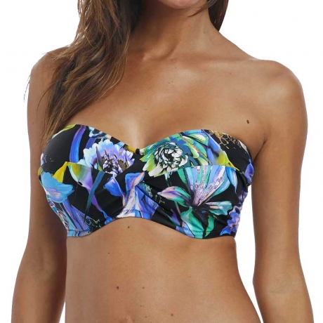 Paradise Bay Underwired Twist Front Bandeau Bikini Top