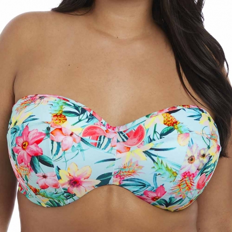 Aloha Underwired Bandeau Bikini Top