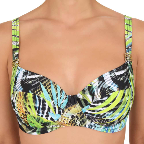 Green Fig Underwired Full Cup Bikini Top
