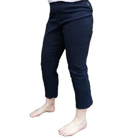 Slim Fit Pull On 7/8 Stretch Trousers