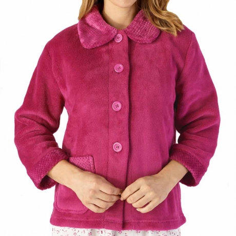 Classic Button Opening Cosy Bedjacket