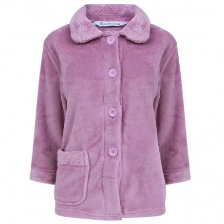 Classic Button Opening Cosy Bedjacket
