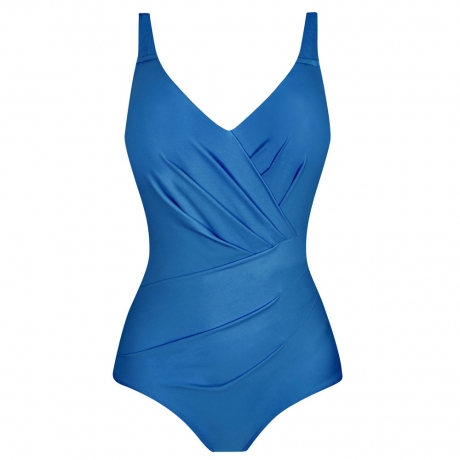 Body Underwired Pleated Front Multiway Control Swimsuit