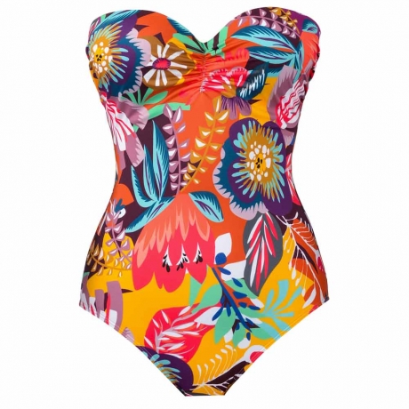 Sun Underwired Padded Bustier Swimsuit