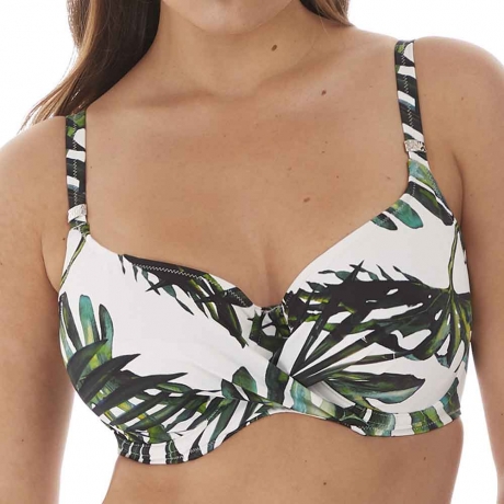 Palm Valley Underwired Wrap Front Full Cup Bikini Top
