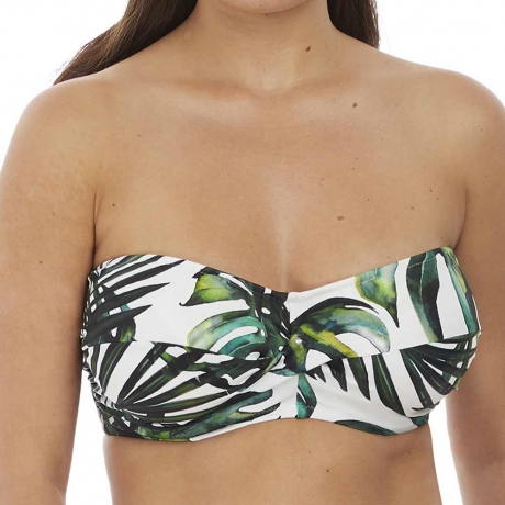 Palm Valley Underwired Twist Front Bandeau Bikini Top