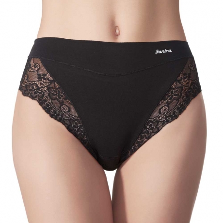 Essential Queen Cotton & Lace Brief 2 Pack