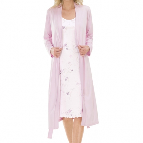 Wrap Front Cotton Dressing Gown