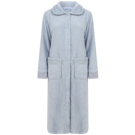 Classic Button Opening Cosy Housecoat