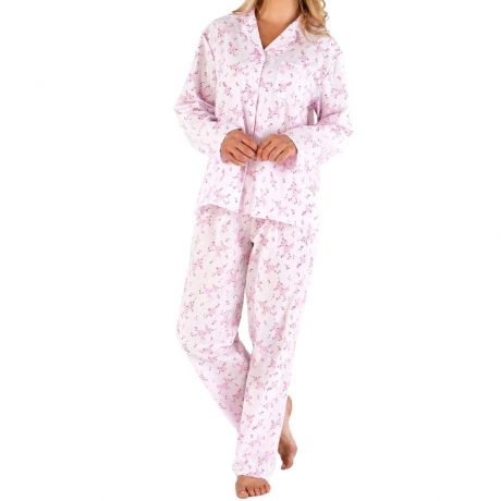 Floral Long Sleeve Lightweight Tailored Pyjama Set