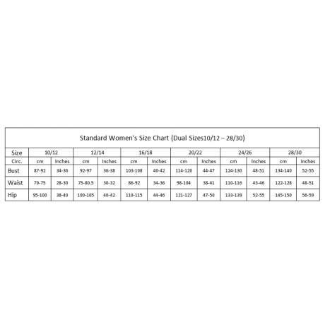 Size Chart For Slenderella Housecoats 2020