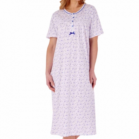 button through nightdress