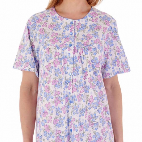 full button front nightdress