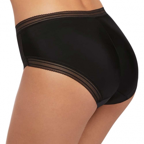 Sideview of Fantasie Fusion Briefs in black FL3095