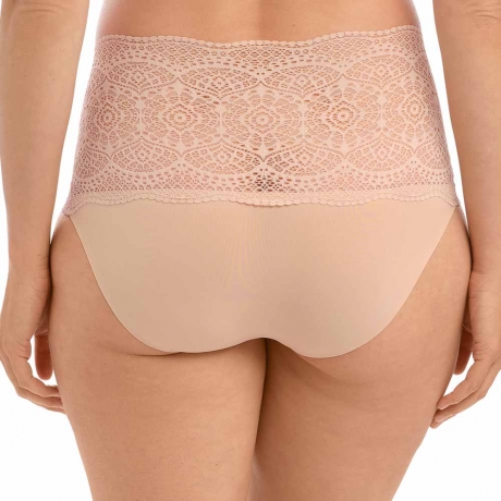 Backview of Fantasie Lace Ease Invisible Stretch Full Briefs in natural beige FL2330