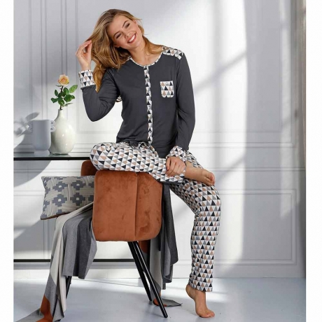 Pastunette Pyjamas in grey 25212-338-6
