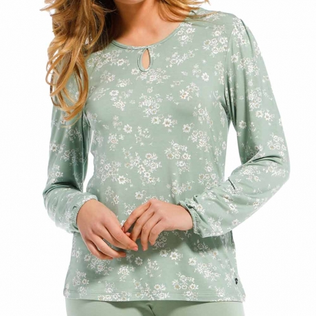 Pastunette Pyjama Top in light green 25212-326-2