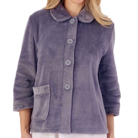 Slenderella Bedjacket in Grey BJ4300