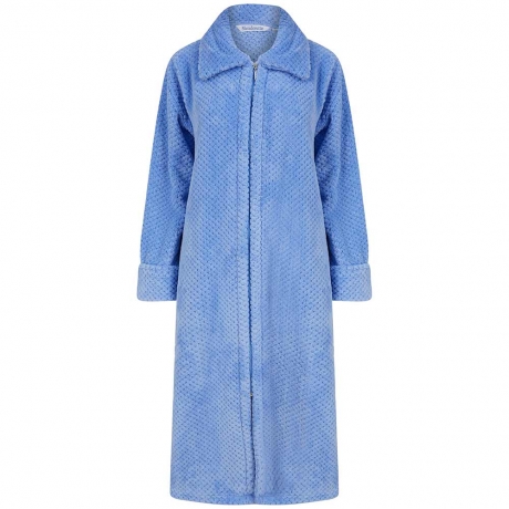 Slenderella Housecoat in BLUE HC4326