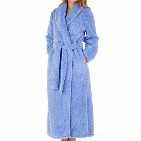 Slenderella Housecoat in BLUE HC4329

