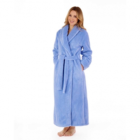 Slenderella Housecoat in BLUE HC4329

