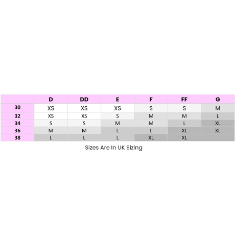 Size Chart For Fantasie Smoothease Bralette FL2326