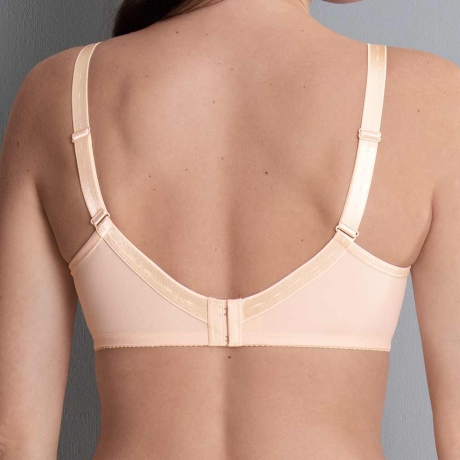 Backview of the Anita Comfort Safina Thin Strap Bra in biscuit 5449